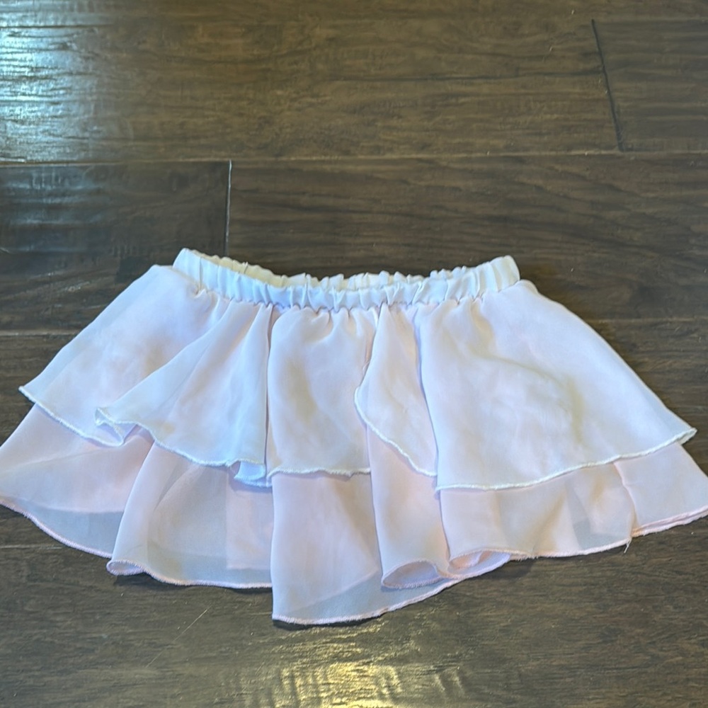 Pink Layered Kids dance skirt